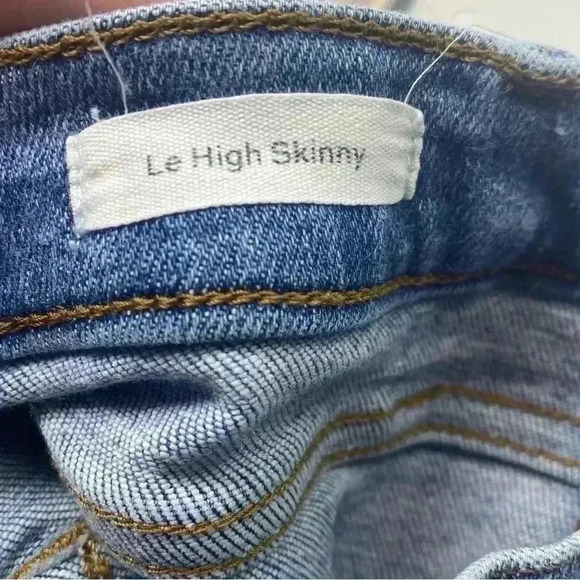 Frame denim le high skinny distressed hem jeans size 26 - Picture 5 of 7